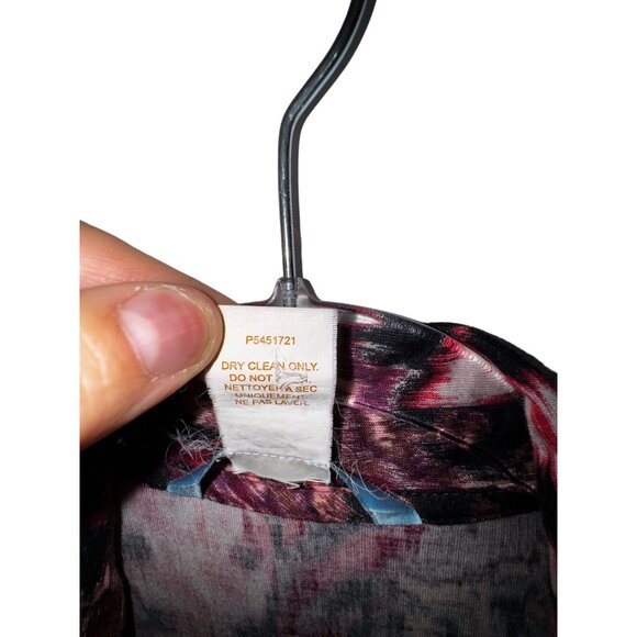 Marciano‎ Long Sleeve Wrap Dress Vibrant Abstract Print Large - Picture 7 of 7